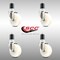 Service Caster 4 Inch 316SS Nylon Wheel Swivel 1-3/4 Inch Expanding Stem Caster Set SCC SCC-SS316EX20S414-NYS-134-4 - alternate 4